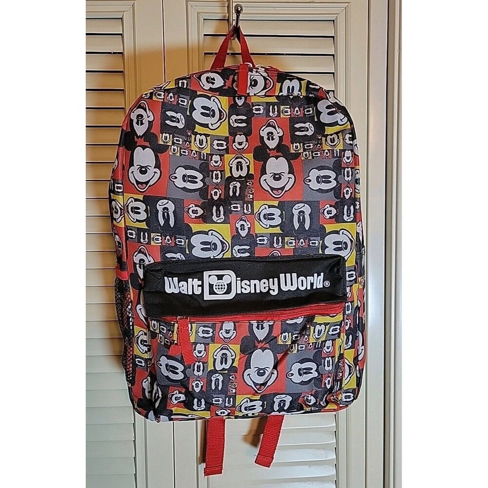 Walt Disney World Backpack Book Bag Mickey Mouse Travel NWT